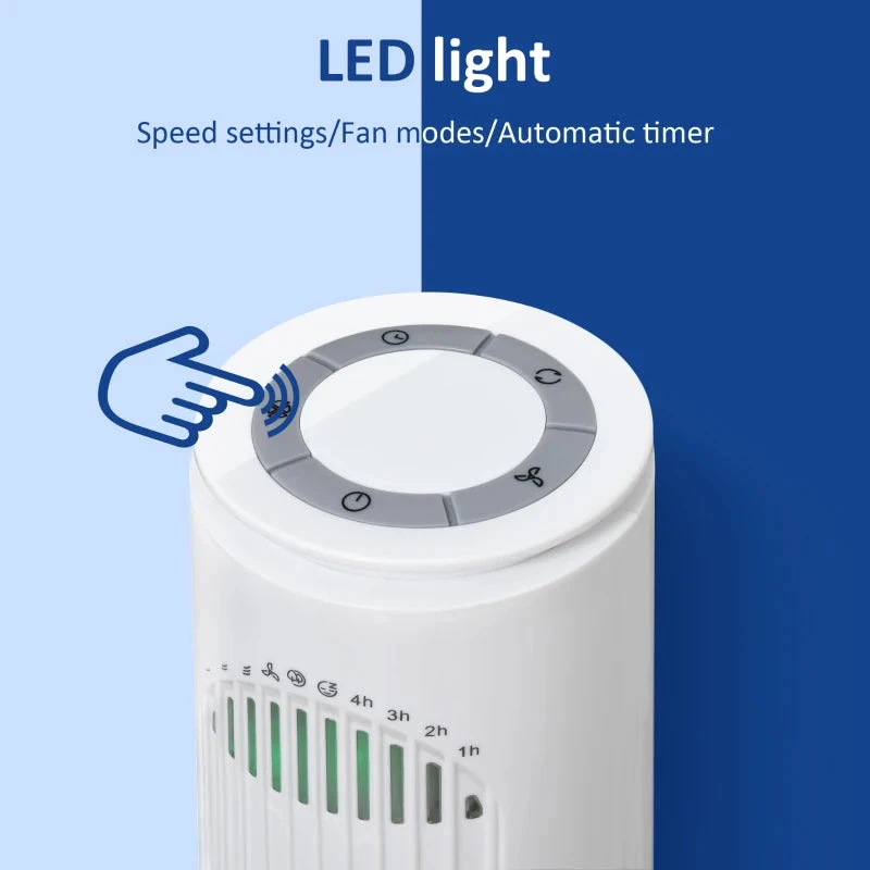 HOMCOM Tower Fan 30'' Freestanding - White 7 HOMCOM Tower Fan 30'' Freestanding - White - Image 7