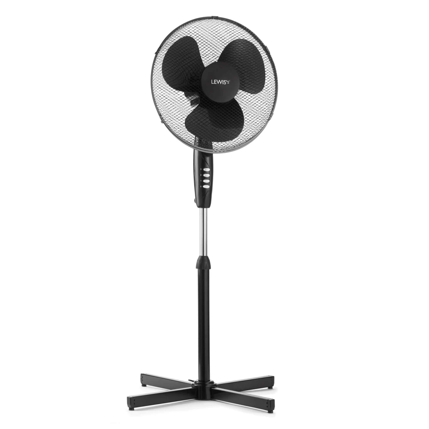 Lewis's 16 Inch Standing Pedestal Fan - Black 1 Lewis's 16 Inch Standing Pedestal Fan - Black