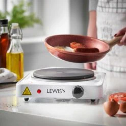 Lewis's Hotplate Single 1500W - White -Tower Store 1644492286 98640500
