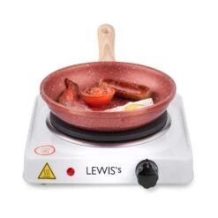 Lewis's Hotplate Single 1500W - White -Tower Store 1644492290 07083100
