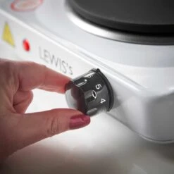 Lewis's Hotplate Single 1500W - White -Tower Store 1644492293 18487600