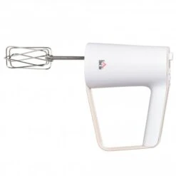 HOMCOM Hand Mixer 5 In 1 500W - White Electric Whisk Five Speed W/ Stainless Steel Dough Hook Beater Blender Chopper For Kitchen Baking -Tower Store 1645288609 34336400 80aa2df4 efe9 42f9 aa54 665087f6368c