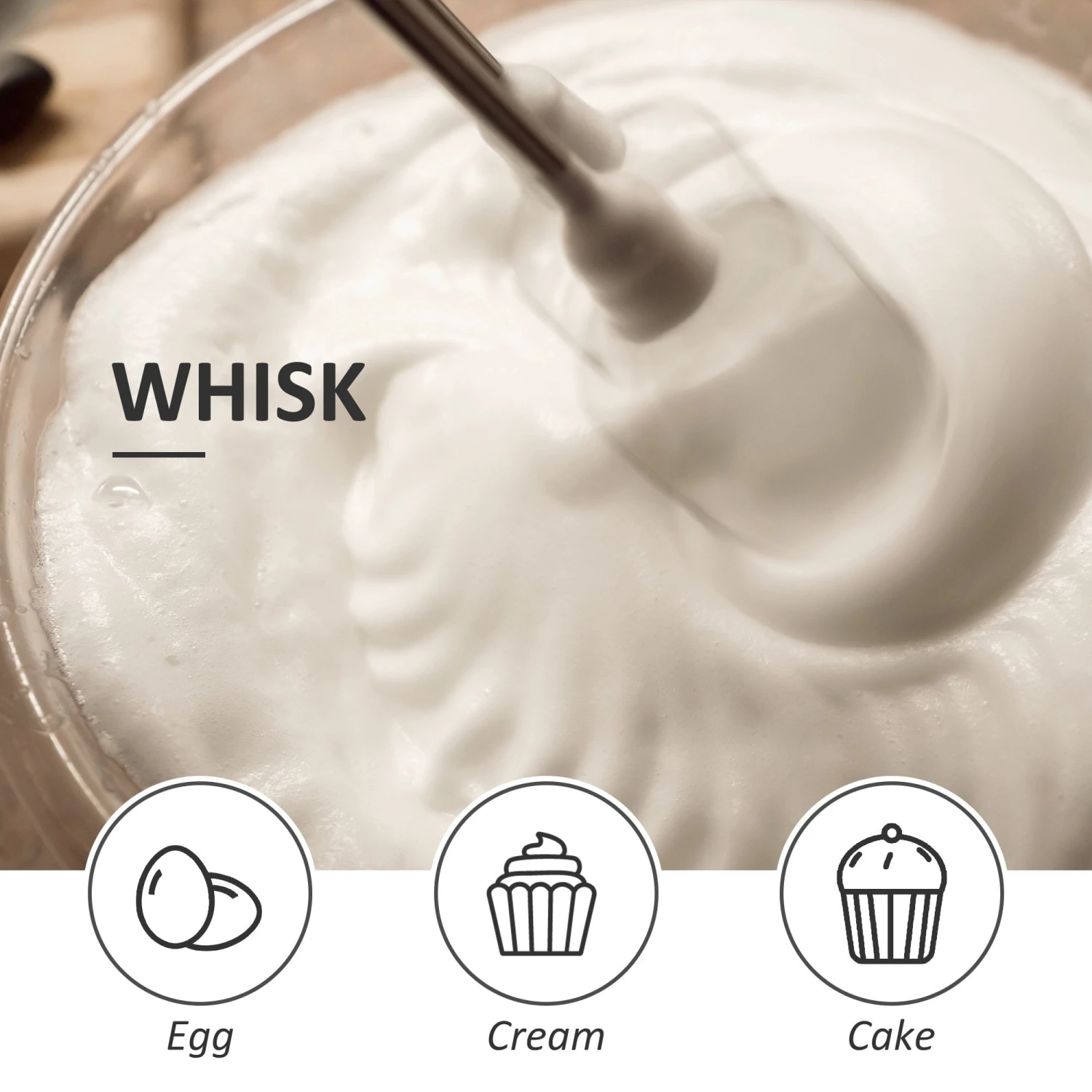 HOMCOM Immersion Hand Blender 1000W, 4 In 1 Handheld Stick Blender With Measuring Cup, Egg Whisk, Chopper Bowl 4 HOMCOM Immersion Hand Blender 1000W, 4 In 1 Handheld Stick Blender With Measuring Cup, Egg Whisk, Chopper Bowl - Image 4