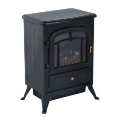 HOMCOM Electric Fire Place 1850W Heater Wood Burning Effect Flame Portable Fireplace Stove-Black -Tower Store 1645289600 59506400 a3d69ea4 a194 4ae0 8646 e14d664ee160