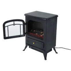 HOMCOM Electric Fire Place 1850W Heater Wood Burning Effect Flame Portable Fireplace Stove-Black -Tower Store 1645289602 14675400 b0b86227 aaf3 4db4 8da4 ff8c09f72f15