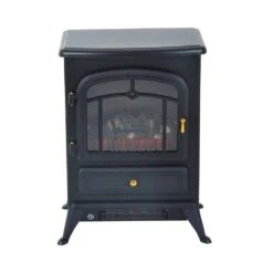 HOMCOM Electric Fire Place 1850W Heater Wood Burning Effect Flame Portable Fireplace Stove-Black -Tower Store 1645289608 08335500 2d2bd8a5 4534 4fcc b2d7 8d8f0943d26e