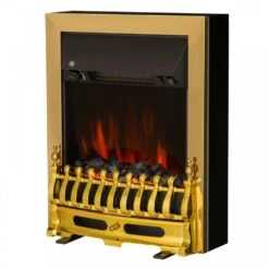 HOMCOM LED Flame Electric Fire Place 2000W Coal Burning Effect Heat-Golden 17 HOMCOM LED Flame Electric Fire Place 2000W Coal Burning Effect Heat-Golden -Tower Store 1645289623 03081900