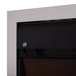 HOMCOM LED Flame Electric Fire Place - Silver 16 HOMCOM LED Flame Electric Fire Place - Silver -Tower Store 1645289640 42748400