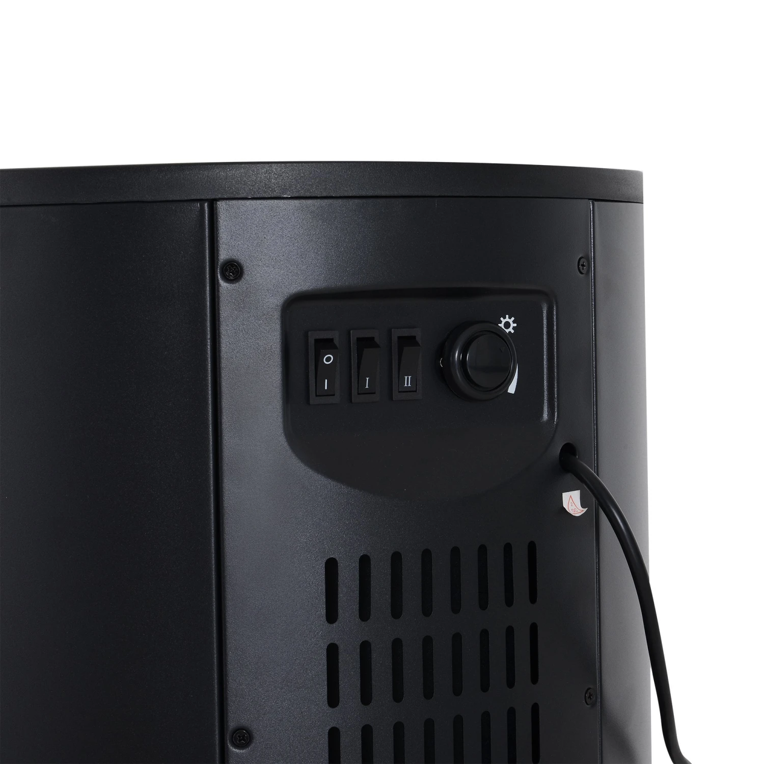 HOMCOM Electric Fireplace Heater 900W/1800W-Black 6 HOMCOM Electric Fireplace Heater 900W/1800W-Black - Image 6