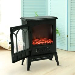 HOMCOM Electric Fireplace Heater Freestanding Stove With LED Flame Effect 1000W/2000W-Black 18 HOMCOM Electric Fireplace Heater Freestanding Stove With LED Flame Effect 1000W/2000W-Black -Tower Store 1645290008 72249800 a6c7b685 7735 4237 bc48 8ca0dc33976c
