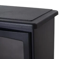 HOMCOM Electric Heater Freestanding Fireplace Artificial Flame Effect W/ Safety Thermostat 950w/1850W Tempered Glass Casing -Tower Store 1645290057 48904800 6218bcad 27a8 48f8 9cdc 93a250e201e9