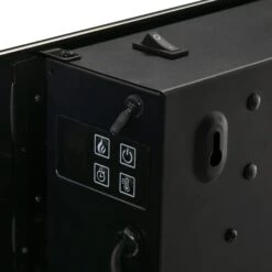 HOMCOM Electric Wall-Mounted Fireplace Heater With Adjustable Flame Effect, Remote Control, Timer, 1800/2000W, Black Wall-Mount W/ Effect Control 17 HOMCOM Electric Wall-Mounted Fireplace Heater With Adjustable Flame Effect, Remote Control, Timer, 1800/2000W, Black Wall-Mount W/ Effect Control -Tower Store 1645290334 43043800 93ea6db9 e071 43a7 a06e 947068a08bf1