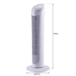 HOMCOM Tower Fan- White -Tower Store 1645290908 51026500