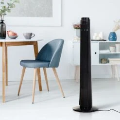 HOMCOM ABS 3-Speed Oscillating Tower Fan W/ Remote Black -Tower Store 1645291020 74355700 72c81bab c768 418e 81bc f845a725c496