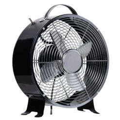 HOMCOM 26CM Electrical Table Desk Fan 2-Speed Portable For Home Office,Black
