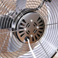 HOMCOM 26CM Electrical Table Desk Fan With 2-Speed Portable Personal Cooling Fan For Home Office Dorm, White Office,White -Tower Store 1645291169 72842800