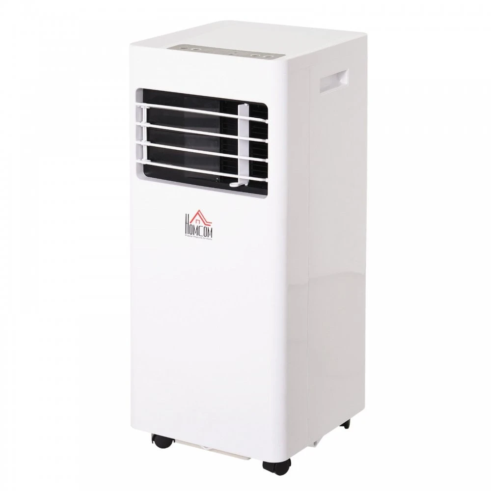 HOMCOM 7000BTU Portable ABS Air Conditioner W/ Remote Control White 1 HOMCOM 7000BTU Portable ABS Air Conditioner W/ Remote Control White