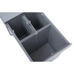 HOMCOM Kitchen Recycle Waste Bin Pull Out Soft Close Dustbin Recycling Cabinet Trash Can 40L - Grey -Tower Store 1645423152 68516900 080948be 6e53 4de6 a853 2630dcf289a4