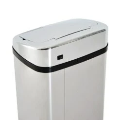 HOMCOM 50L Motion Sensor ABS Rubbish Bin Silver/Black -Tower Store 1645423161 16567600 f06a3d54 9060 464c a22d 586ede2ec3a7