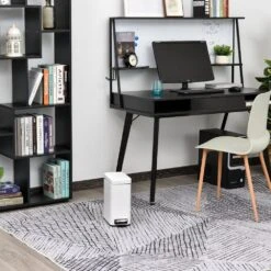 HOMCOM 5L Rectangular Steel Pedal Bin White -Tower Store 1645423250 15355100 e8b2776d f612 4e81 bffb 5d2d3a65928e