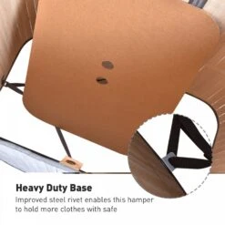 100L Flip Lid Bamboo Laundry Basket Grey 14 100L Flip Lid Bamboo Laundry Basket Grey -Tower Store 1645424293 79518700
