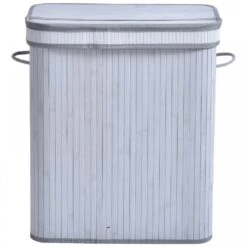 100L Flip Lid Bamboo Laundry Basket Grey 17 100L Flip Lid Bamboo Laundry Basket Grey -Tower Store 1645424299 32164500