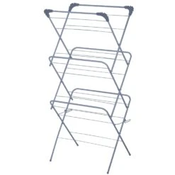 Lewis's 3 Tier Slimline Folding Airer-12M Drying 15Kg Loading