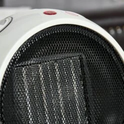 HOMCOM Small Space Heater, Ceramic Heater W/ 3 Heating Mode Adjustable Temperature 16 HOMCOM Small Space Heater, Ceramic Heater W/ 3 Heating Mode Adjustable Temperature -Tower Store 1a6645e52ac58465ed42a9816fdeae92