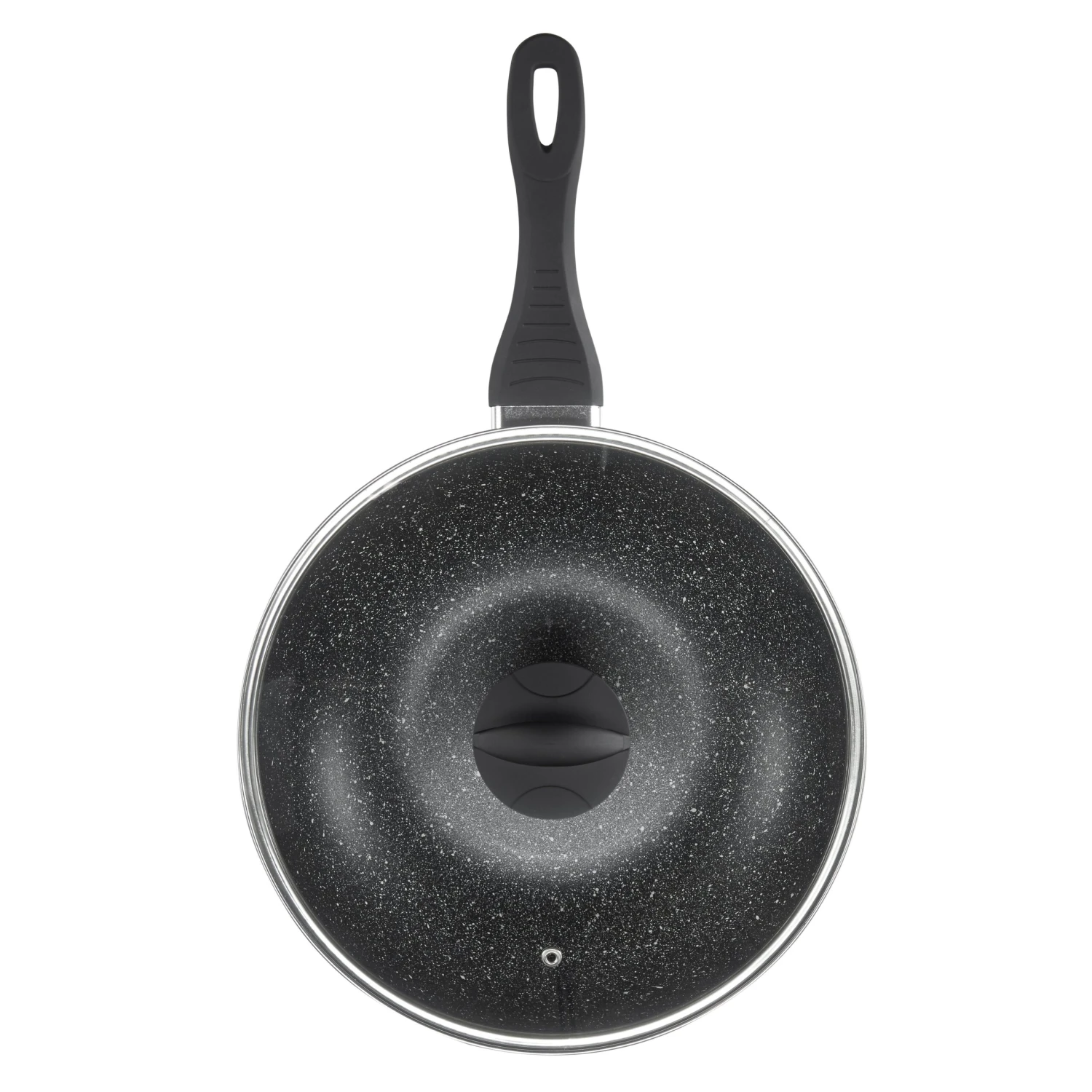 Lewis's Sovereign Stone 28cm Scratch Resistant Easy Clean Non Stick Wok & Lid All Hobs 4 Lewis's Sovereign Stone 28cm Scratch Resistant Easy Clean Non Stick Wok & Lid All Hobs - Image 4