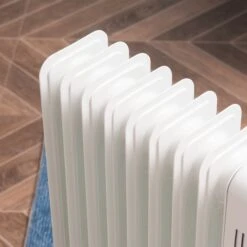 HOMCOM 2180W Oil Filled Radiator, 9 Fins, Portable Heater W/ Timer, Thermostat Control -Tower Store 26abac1b98fb84382e96b39adb454ec9