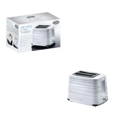 Quest Harmony 2 Slice Toaster - White -Tower Store 31149