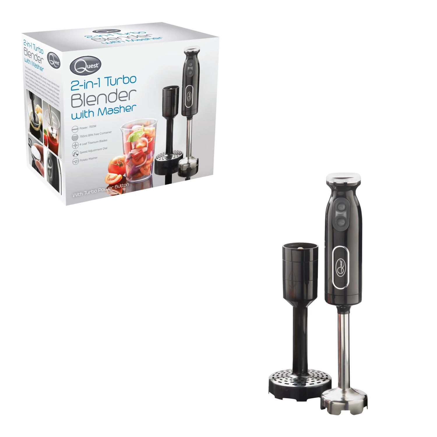 Quest 2-in-1 Turbo Blender With Masher 4 Quest 2-in-1 Turbo Blender With Masher - Image 4
