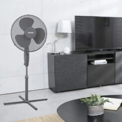 Benross Standing Fan 16 Inch - Grey -Tower Store 3326039 2