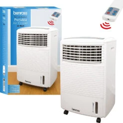 Benross Portable Air Cooler With Remote Control 60w - White -Tower Store 3507575