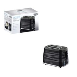 Quest Harmony 2 Slice Toaster - Black 10 Quest Harmony 2 Slice Toaster - Black -Tower Store 35569