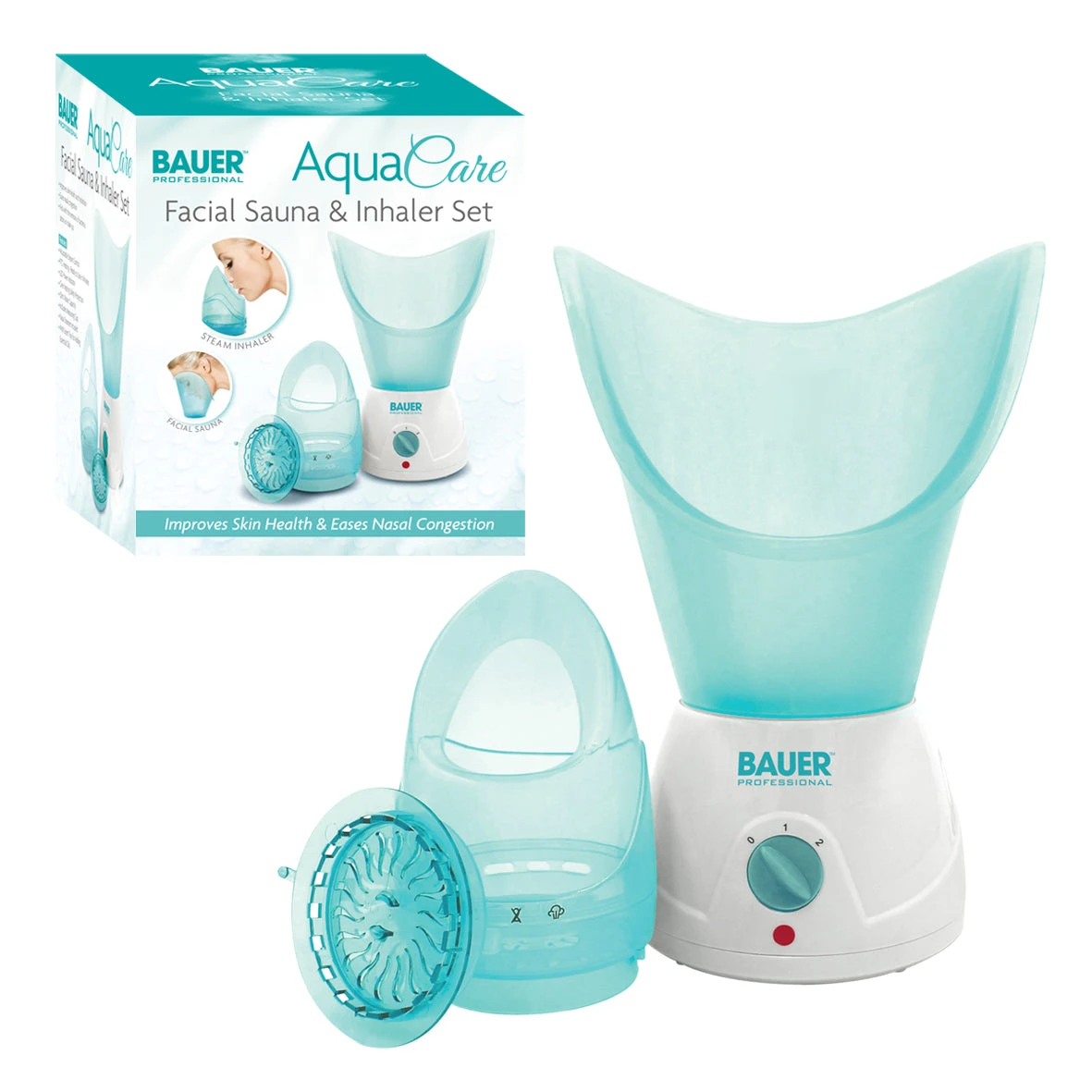 Bauer Aquacare Facial Sauna And Inhaler - Blue 2 Bauer Aquacare Facial Sauna And Inhaler - Blue - Image 2