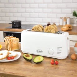 Quest 4 Slice Toaster - White -Tower Store 4061755 4