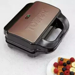 Tower Deep Fill Sandwich Maker 3in1 - Rose Gold 12 Tower Deep Fill Sandwich Maker 3in1 - Rose Gold -Tower Store 4074881 R Z005A