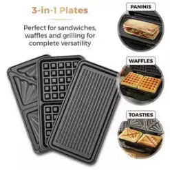 Tower Deep Fill Sandwich Maker 3in1 - Rose Gold 17 Tower Deep Fill Sandwich Maker 3in1 - Rose Gold -Tower Store 4074881 R Z007A