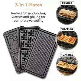 Tower Deep Fill Sandwich Maker 3in1 - Rose Gold 9 Tower Deep Fill Sandwich Maker 3in1 - Rose Gold - Image 9