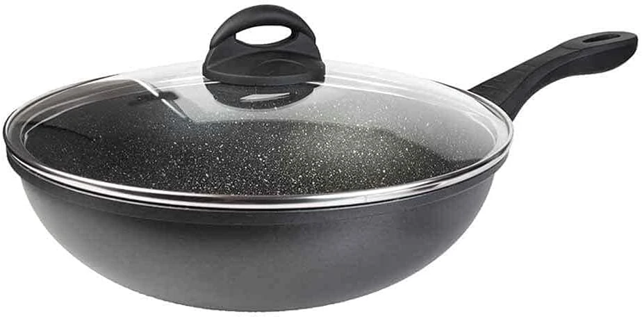 Lewis's Sovereign Stone 28cm Scratch Resistant Easy Clean Non Stick Wok & Lid All Hobs 8 Lewis's Sovereign Stone 28cm Scratch Resistant Easy Clean Non Stick Wok & Lid All Hobs - Image 8