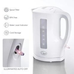 Quest 1.7L Plastic Jug Kettle - White -Tower Store 4287605 10