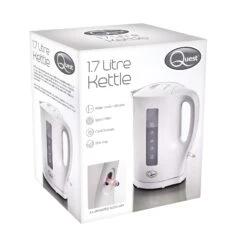 Quest 1.7L Plastic Jug Kettle - White -Tower Store 4287605a