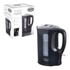 Quest 1.7L Plastic Jug Kettle - Black -Tower Store 4287612