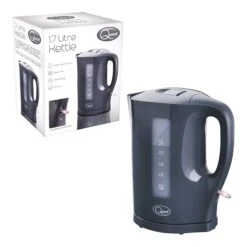 Quest 1.7L Plastic Jug Kettle - Grey -Tower Store 4287629 2