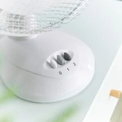 Lewis's 9 Inch Desk Fan - White -Tower Store 4310426 IMAGE4