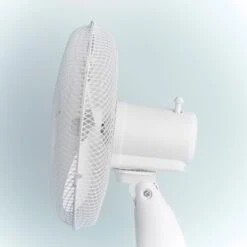 Lewis's 12 Inch Tabletop Desk Fan - White -Tower Store 4310433 IMAGE6