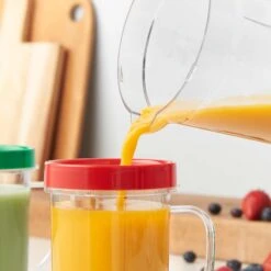 Lewis's 8-in-1 Multi Jug Power Blender With 1L Jug, Bottle, Blending Cup And 4 Drinking Cups -Tower Store 4312567 LEWISs BLENDER 4