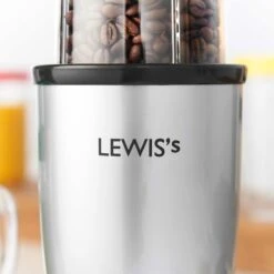 Lewis's 8-in-1 Multi Jug Power Blender With 1L Jug, Bottle, Blending Cup And 4 Drinking Cups -Tower Store 4312567 LEWISs BLENDER 7