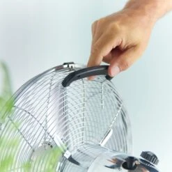 LEWIS'S 12 Inch 3 Speed Desk Fan Chrome -Tower Store 4316176 IMAGE7